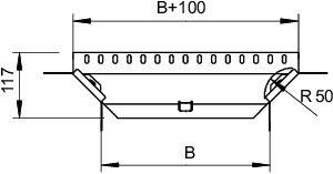 Ответвитель T-образный/крест. RAA 120 FT OBO 7123213