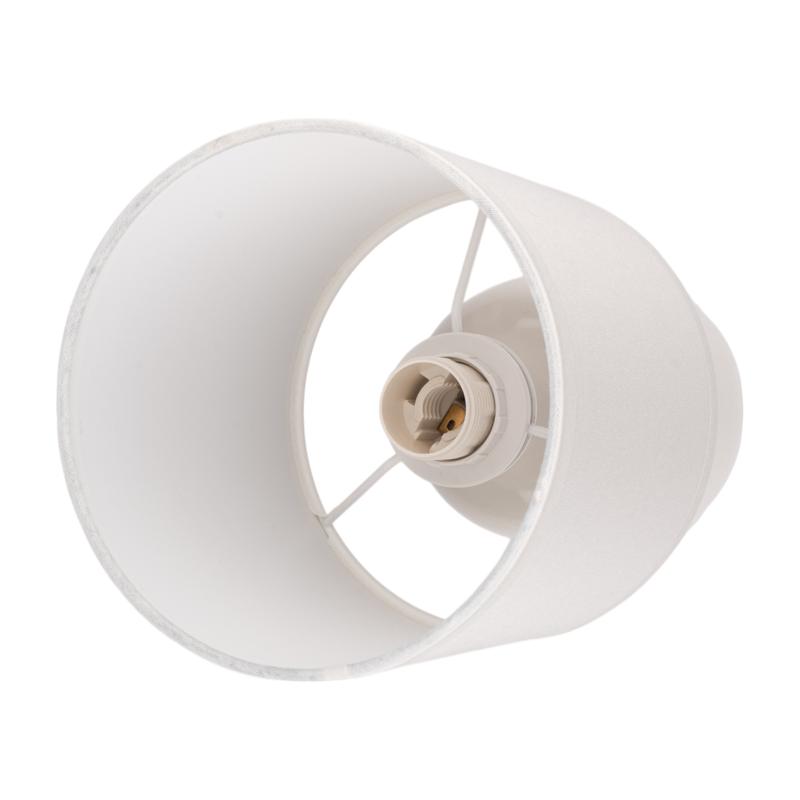 Светильник настольный JH2-02-wh E14 IP20 130х130х255мм керамика; ткань; PVC-пластик бел. JazzWay 5062313