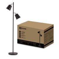 Светильник напольный под лампу на основании ТНО 01-2Ч 2х60Вт E27 230В черн. IN HOME 4690612049625